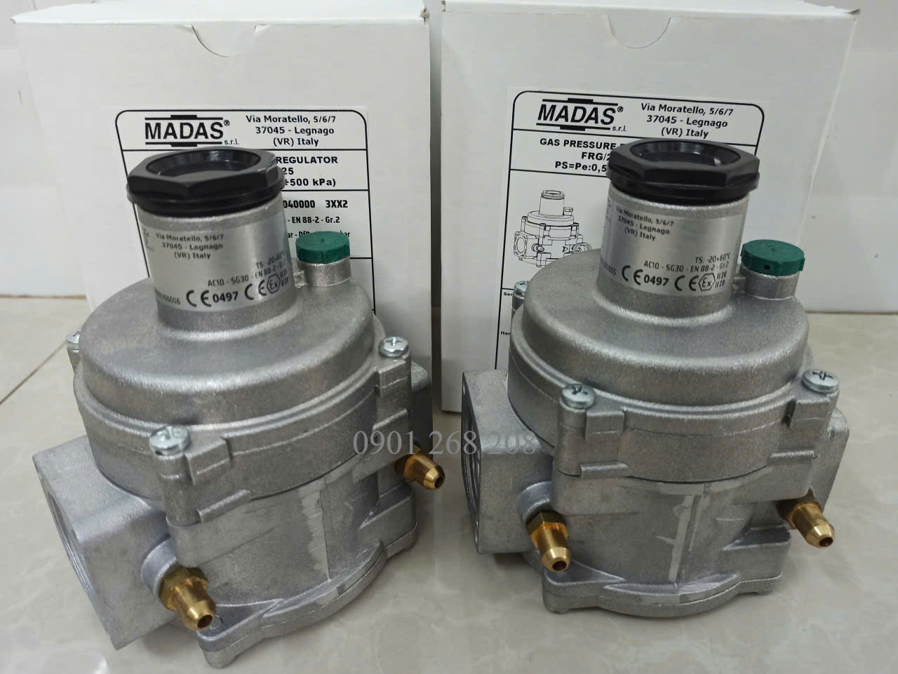 Van giảm áp madas FRG2MCC DN25 35-80mbar